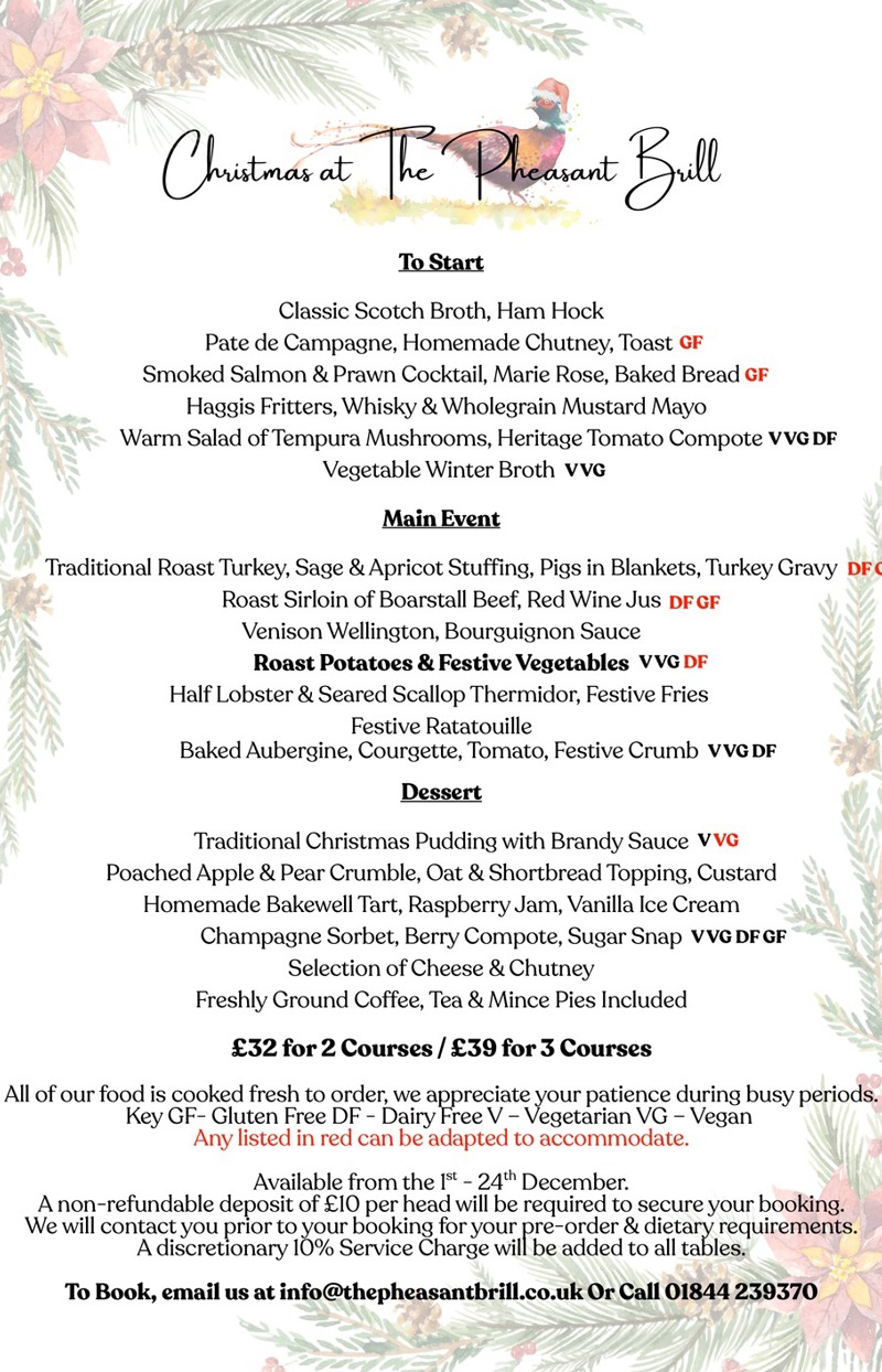 Christmas Menu